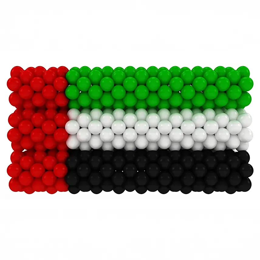 UAE Flag Balloon Arrangement 280 Pcs: UAE National Day Gifts