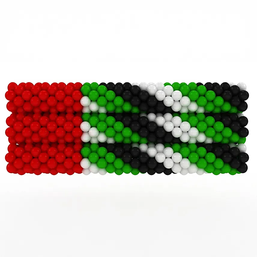 Grand UAE FLag Balloon Arrangement 450 pcs: UAE National Day Gifts