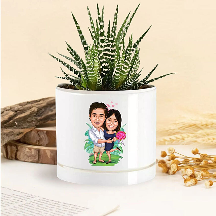 Everlasting Love Echeveria Plant: Personalised Planters