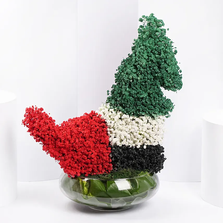 Uae Map Floral Arrangement: UAE National Day Gifts