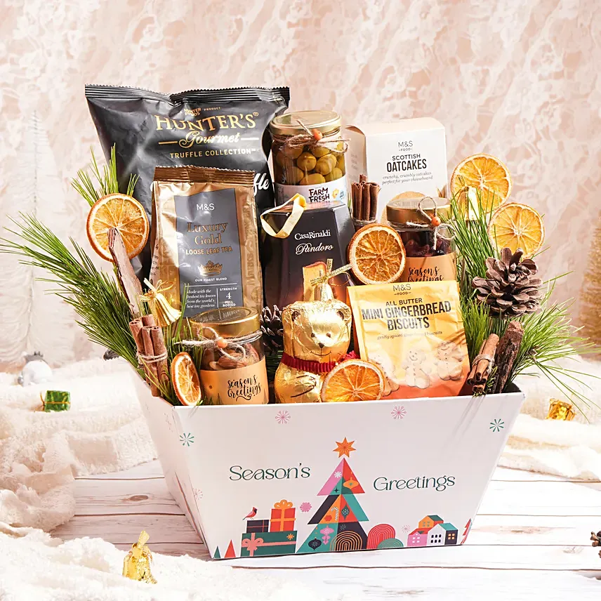 New Year Gathering Gift Basket: Christmas Hampers