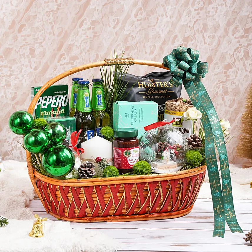 Season Celebration Ensembles Basket: Christmas Gifts for Him