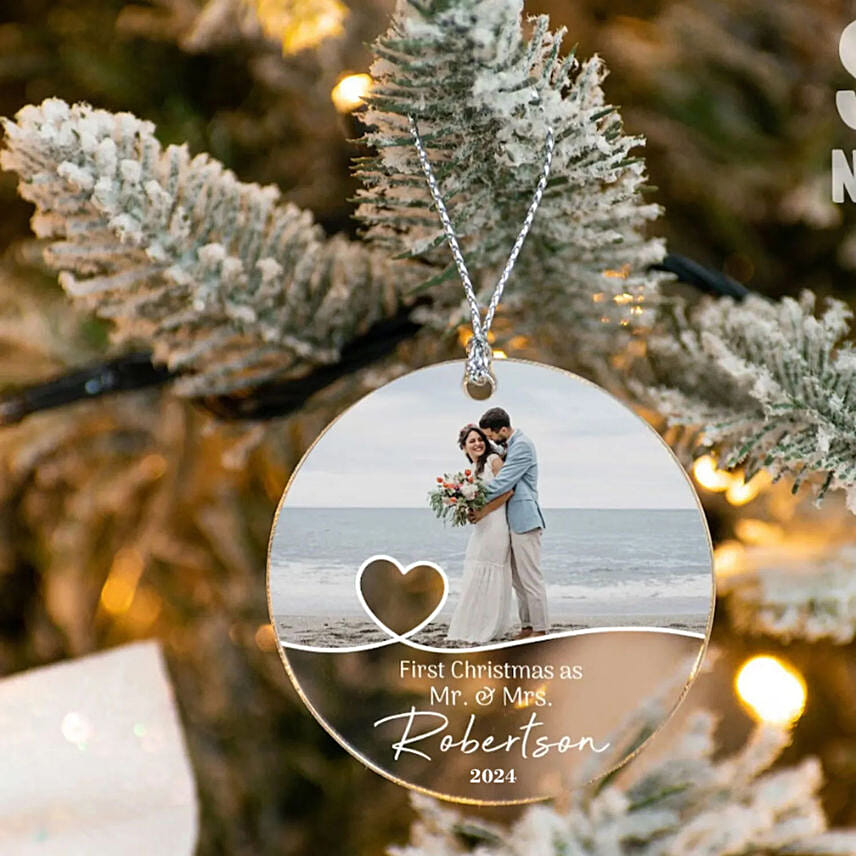 Mr And Mrs Christmas Ornament: Personalised Christmas Gifts