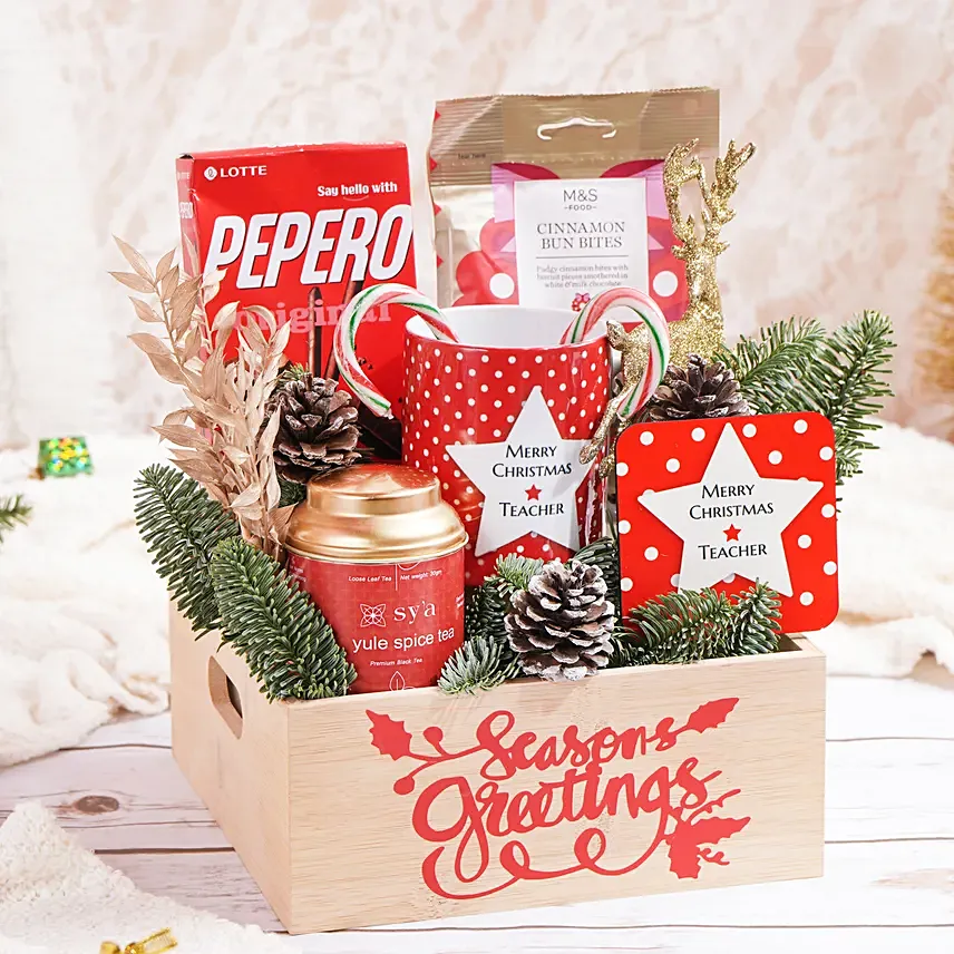 Christmas Wishes Hamper For Teacher: Christmas Hampers