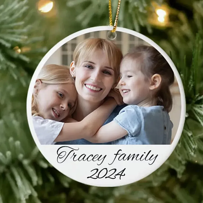 Family Christmas Ornaments: Personalised Christmas Gifts