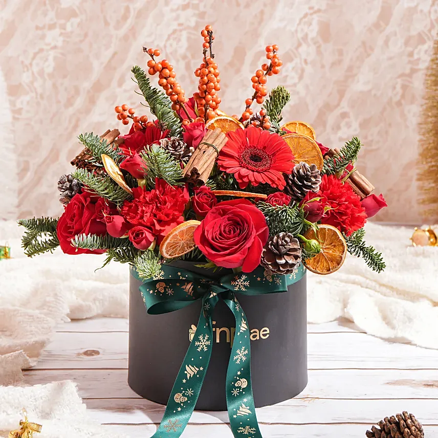 Season Splendour Flower Box: Christmas Gifts for Him