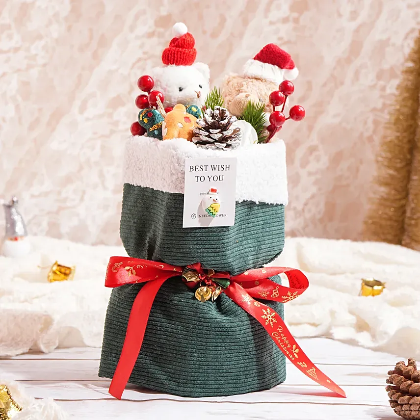 Disguised Delights Package Green: Christmas Flowers