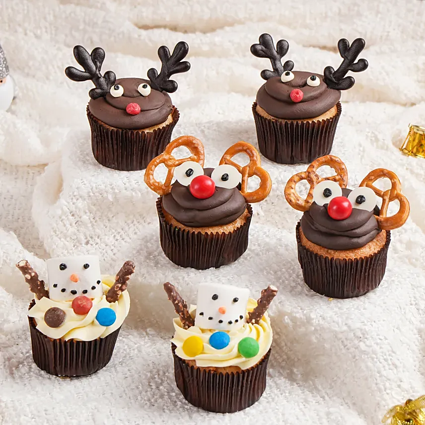 Assorted Christmas Cup Cakes: Christmas Cakes