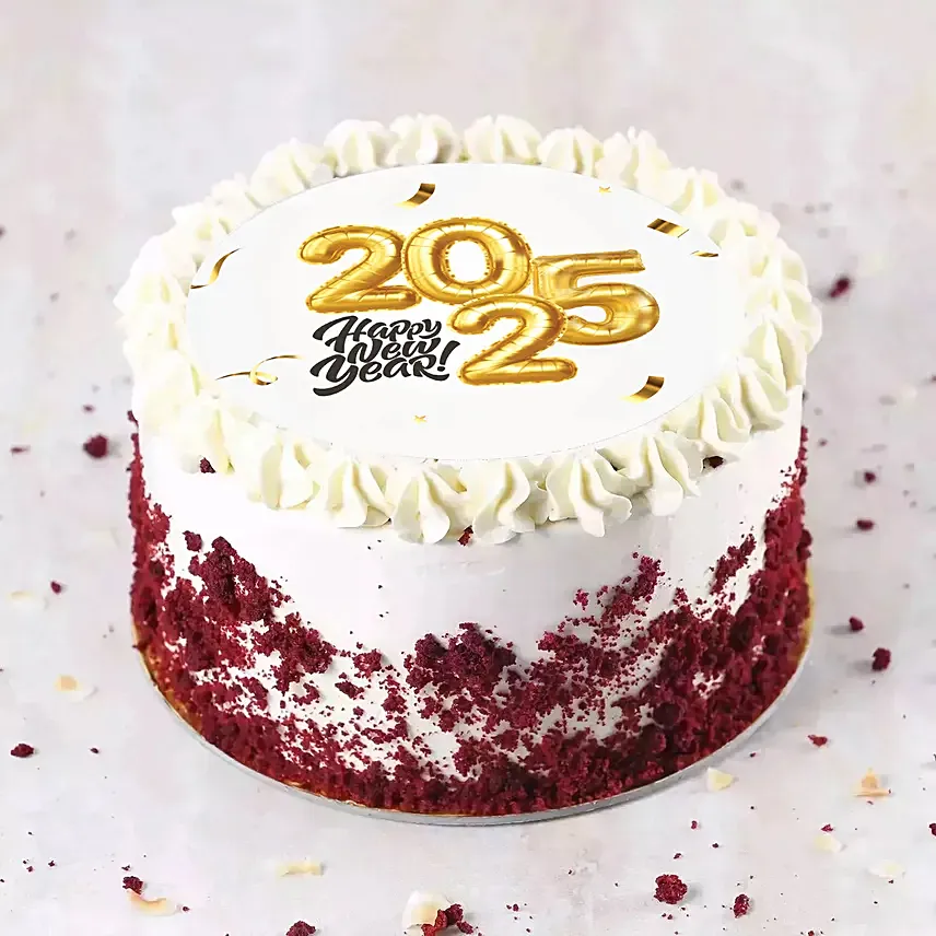 Red Velvet New Year Cake: New Year Gifts