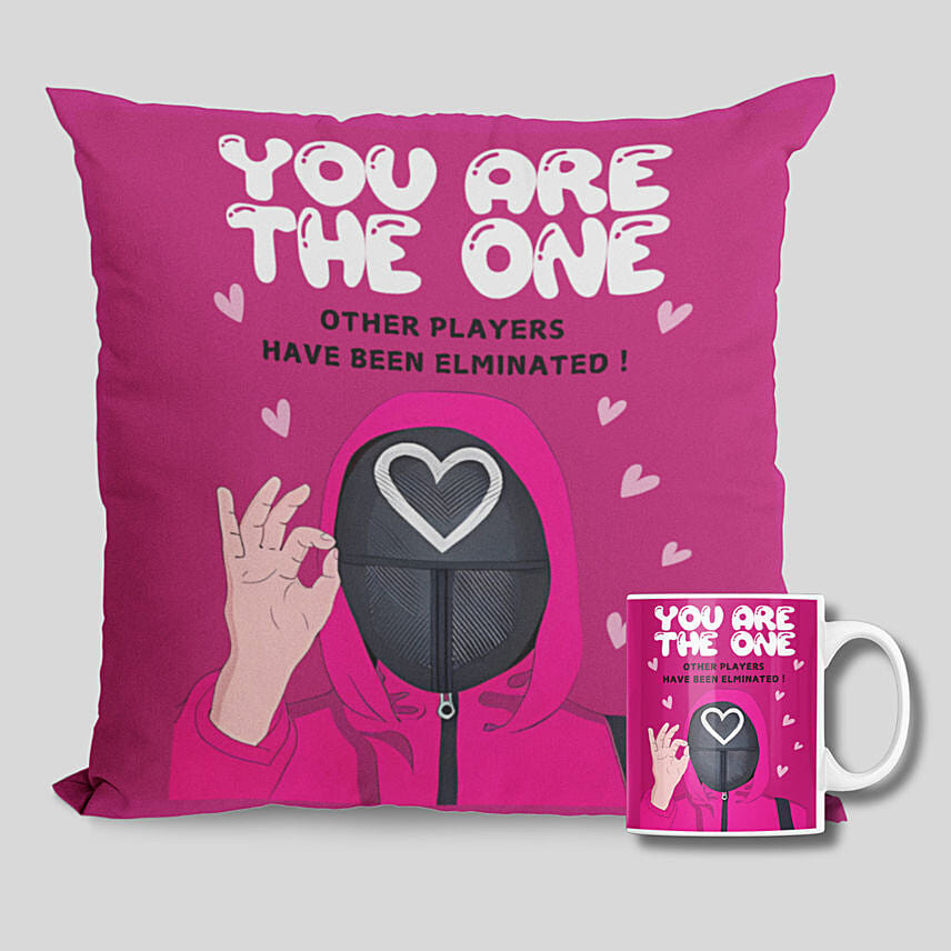 You Are The One Mug And Cushion: Valentines Day Coffee Mugs