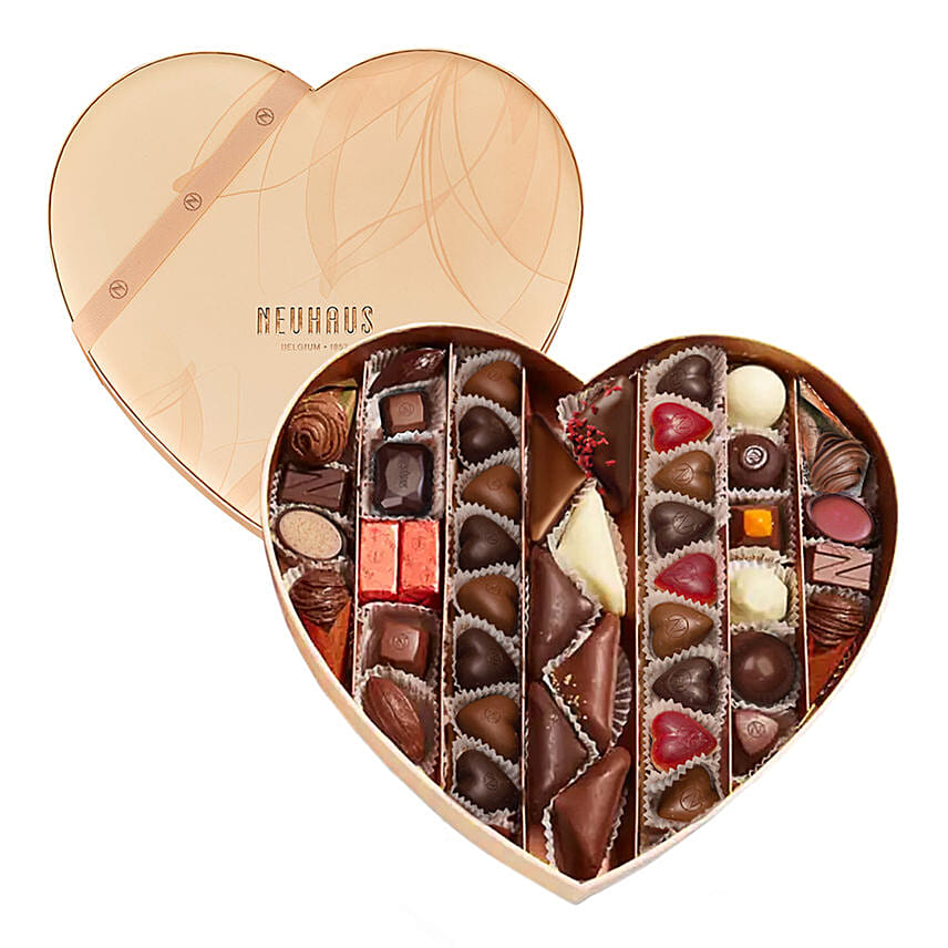 Neuhaus Large Heart Box 46 Chocolates: Neuhaus Chocolate