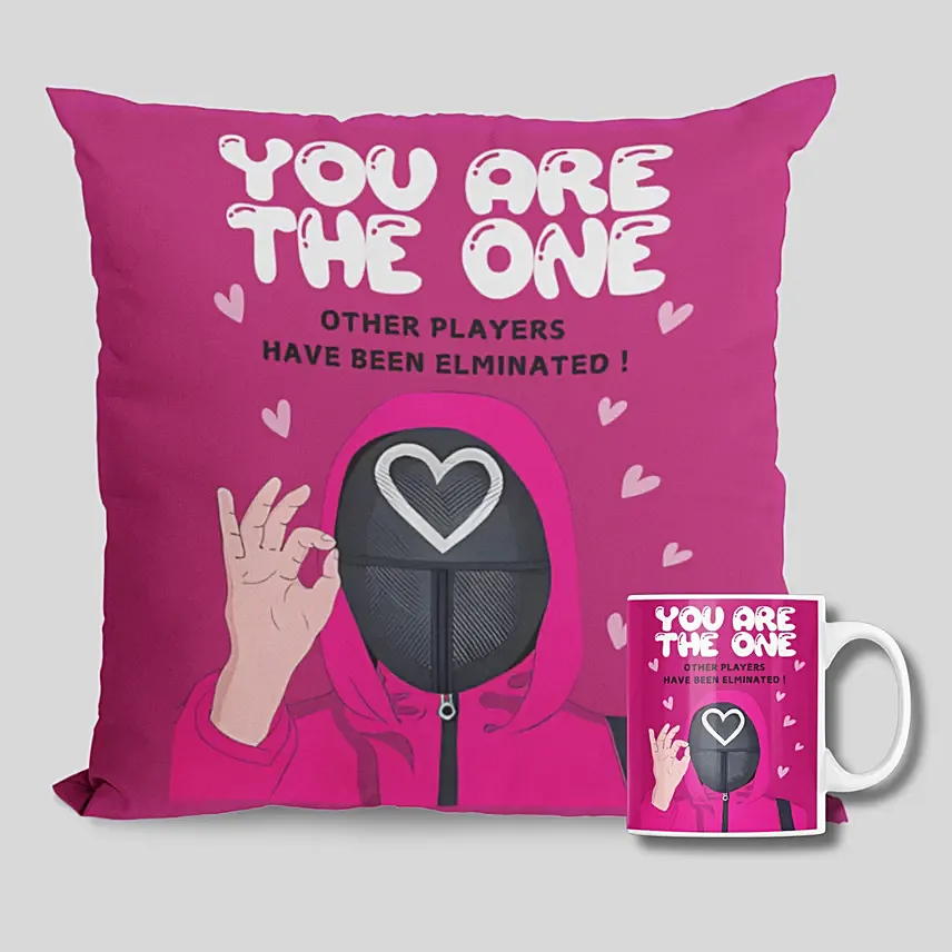 You Are The One Mug And Cushion: Valentines Day Cushions