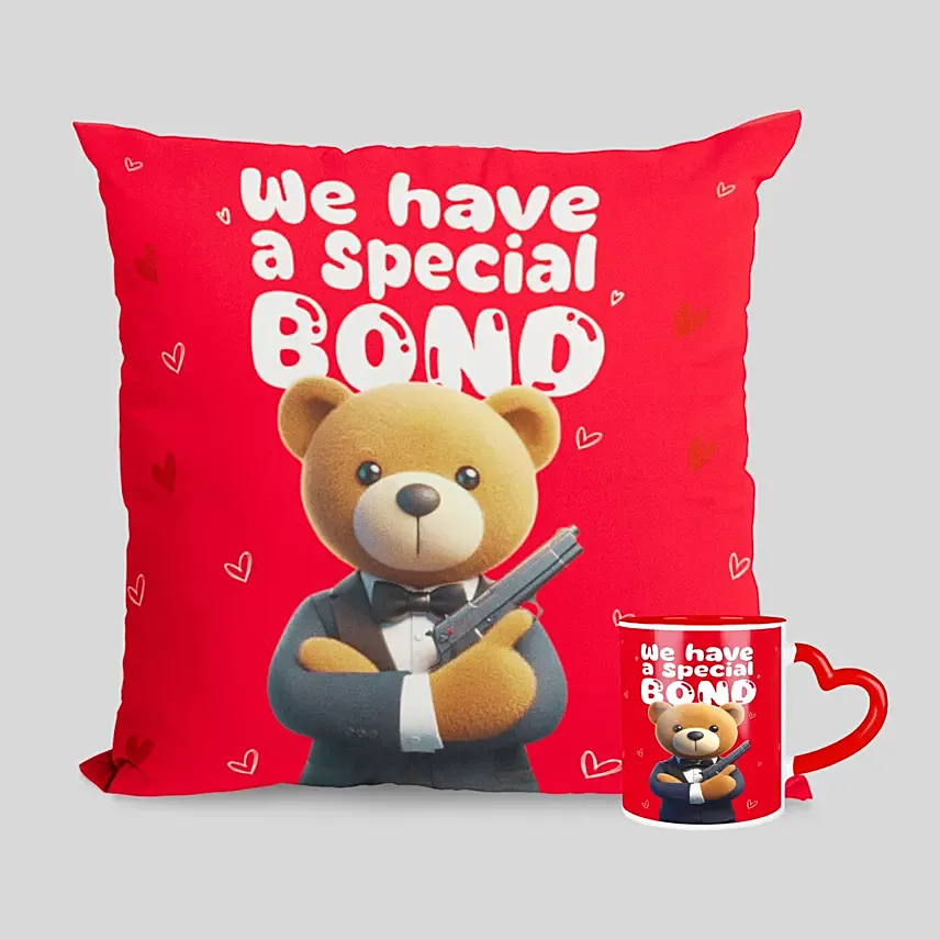 We Have A Special Bond Gift Mug And Cushion: Valentine's Day Gift for Wife