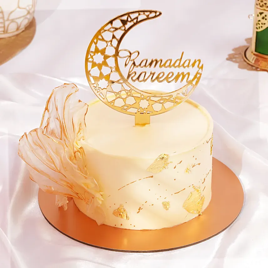 Ramadan Mubarak Designer Cake: Ramadan Gifts 