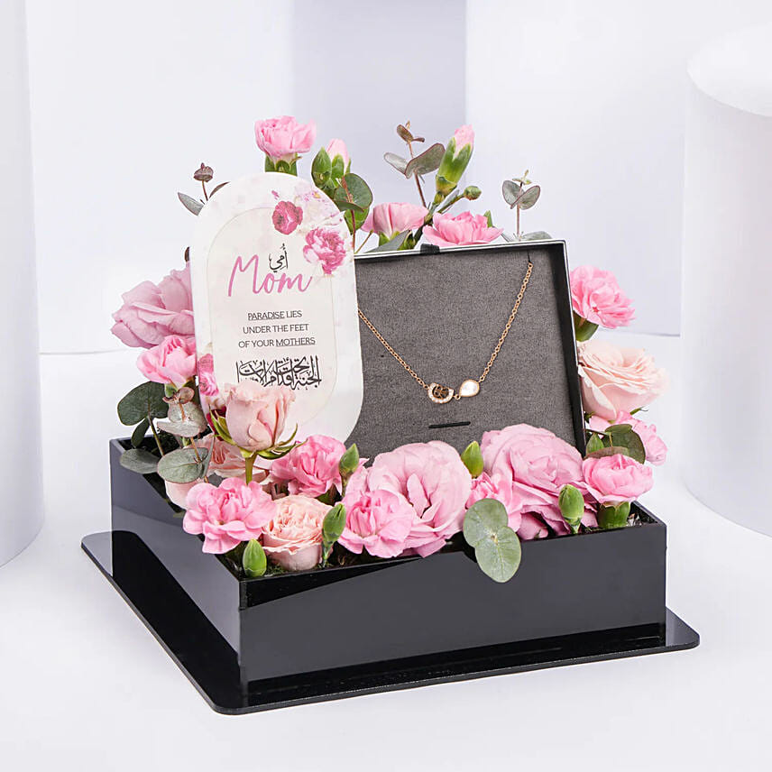 Flowers and Cerruti Bracelet For Mom: Mother's Day Gifts