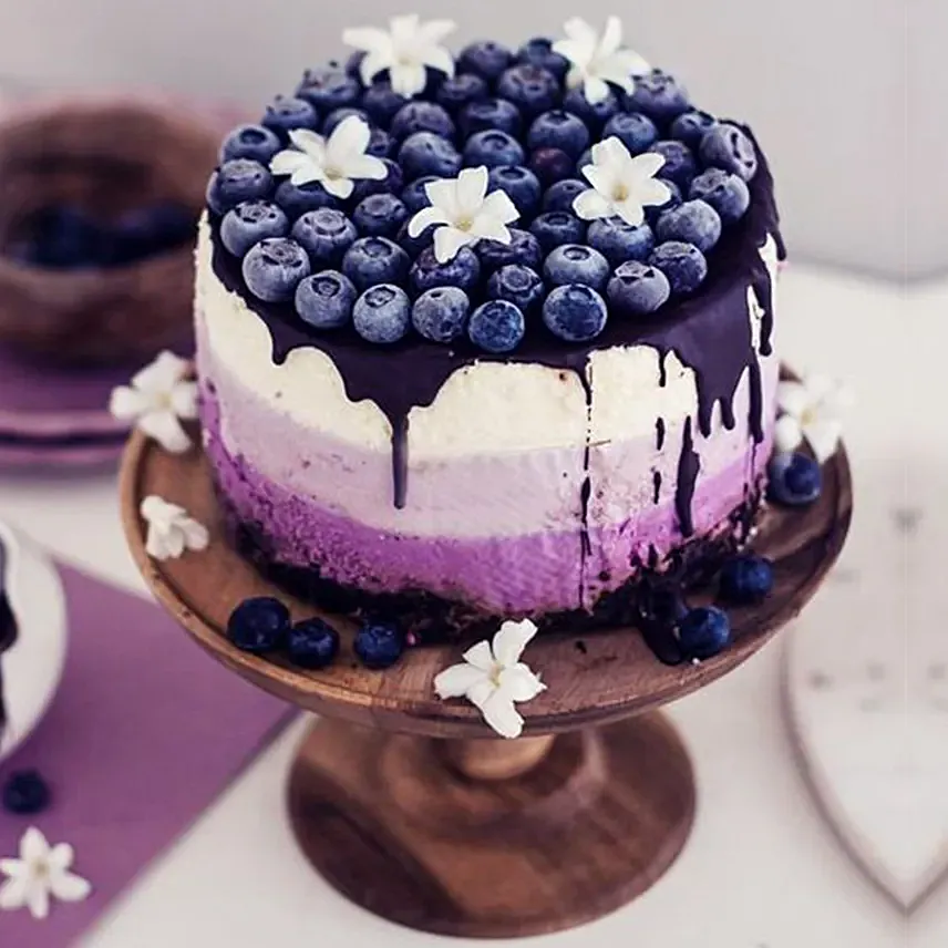 Blueberry Drip Chessecake: توصيل كيك عُمان