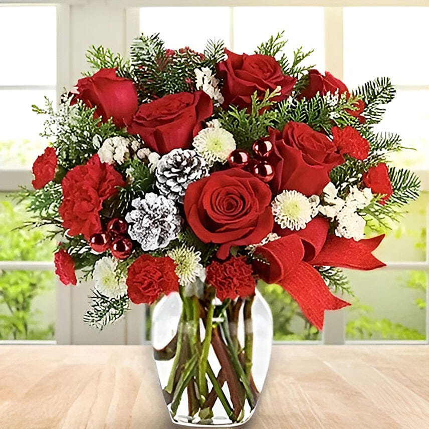 One Sided Christmas Arrangement: Gift Delivery Philippines