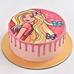 Glamouricious Barbie Vanilla Cake 8 Portion