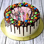 MNM Chocolate Birthday Photo Cake