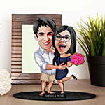 Vacation Caricature Gift for Couple