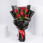 Bunch of Beautiful 6 Red Roses