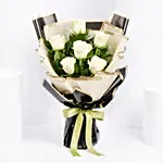 Beautiful White Roses Bouquet