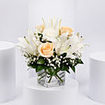 Flower Flower Arrangement Lilies Roses Carantions Flowers