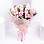 Passionate 20 Pink Roses Bouquet