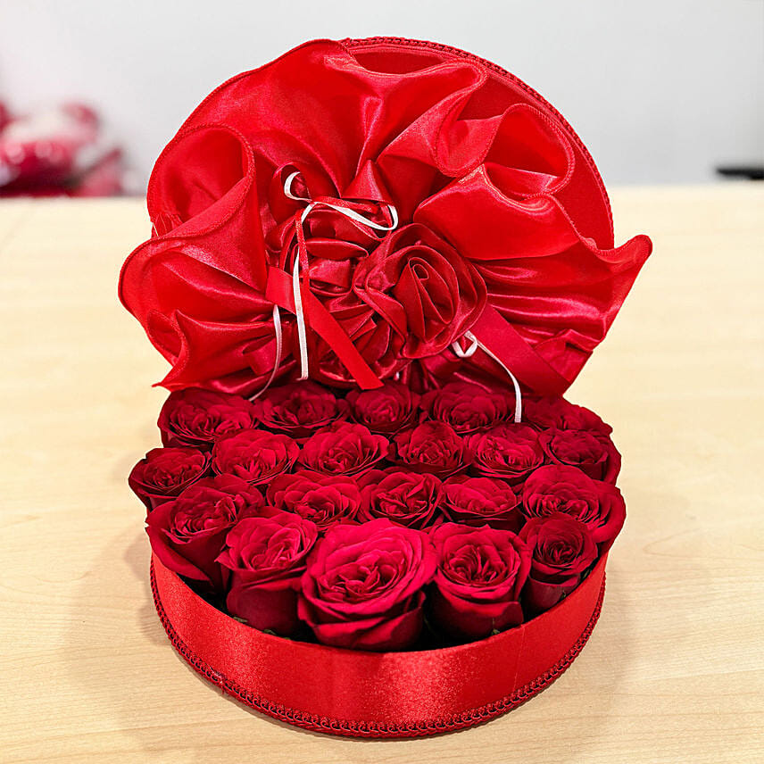 20 Red Roses in Red Box: Send Valentines Day Gifts to Singapore