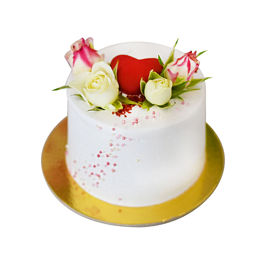 Fresh Flower Chocolate Cake