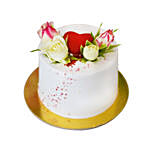 Fresh Flower Chocolate Cake