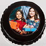 Chocolate Truffle Birthday Special Photo Cake Half Kg