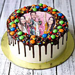 Mnm Chocolate Birthday Photo Cake 1.5 Kg