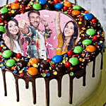 Mnm Chocolate Birthday Photo Cake One Kg