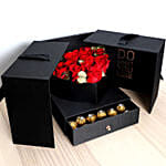 Luxurious Roses and Chocolate Box