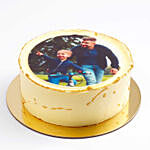 Delicious Chocolate Photo Cake For Dad