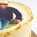 Delicious Chocolate Photo Cake For Dad