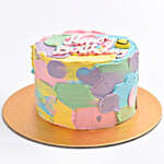 Colorful Birthday Cake 4 Portion