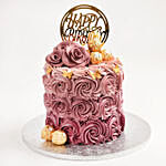 Rosy Birthday Cake 4 Portion