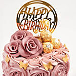 Rosy Birthday Cake 4 Portion