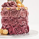 Rosy Birthday Cake 4 Portion