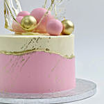 Royal Pink Crown Cake 8 Portion