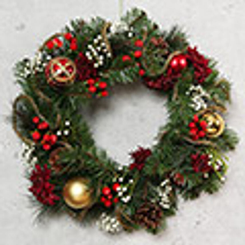 Christmas Floral Wreath