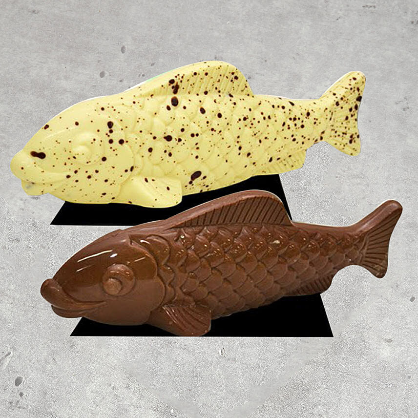 Set Of 2 Fish Shaped Chocolates