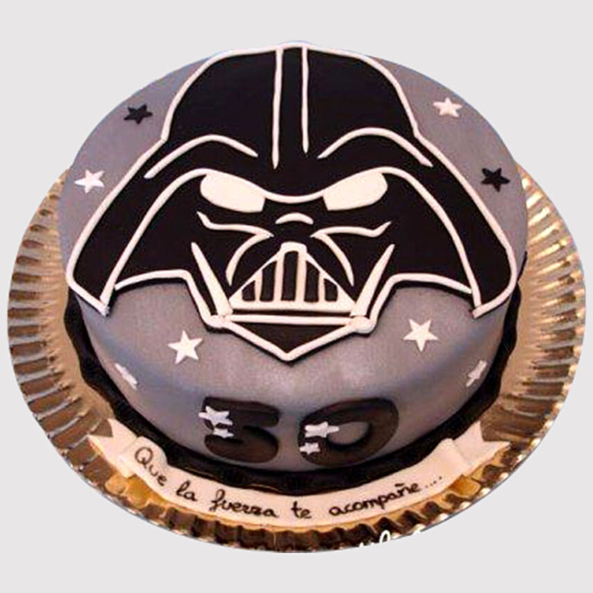 Online Darth Vader Special Fondant Vanilla Cake Gift Delivery in UAE - FNP