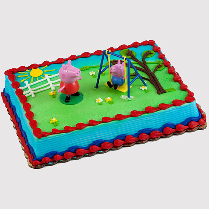 Online Peppa Pig Playing Vanilla Cake Gift Delivery in UAE - FNP