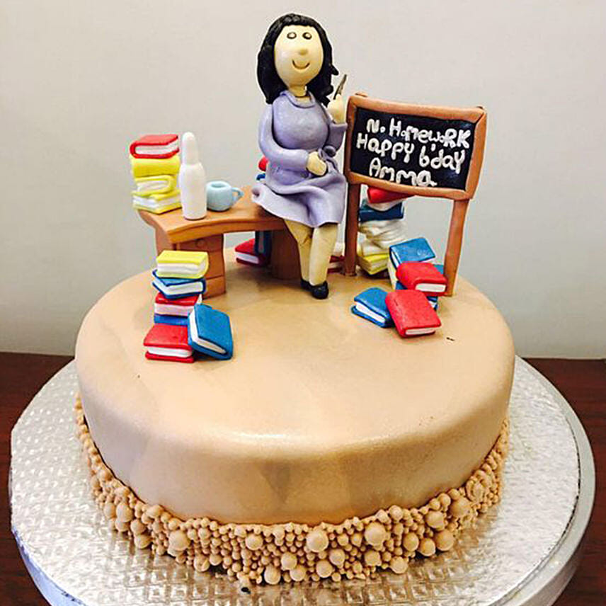 Best Teacher Fondant Cake