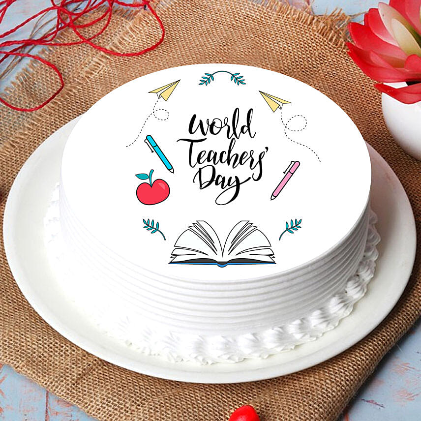 World Teachers Day Chocolate Cake