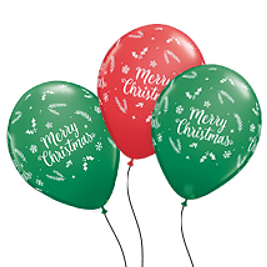 Merry Christmas Latex Balloons