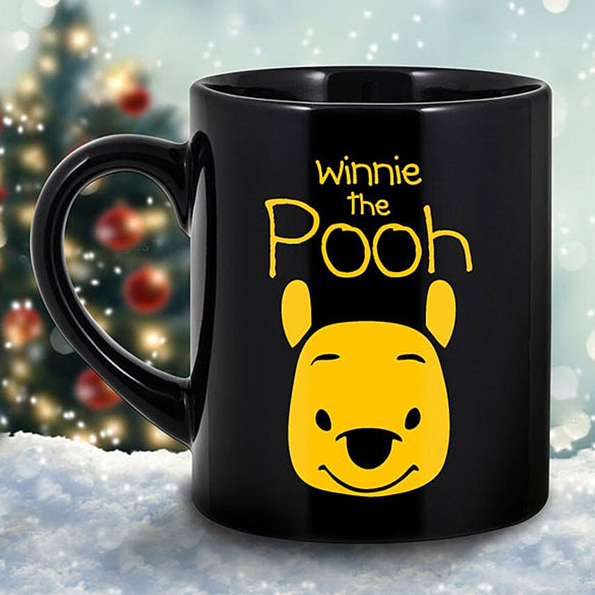 Winnie The Pooh Black Mug